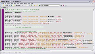 Screenshot of the XSEd editor, used with the X... Screenshot of the XSEd editor, used with the X...